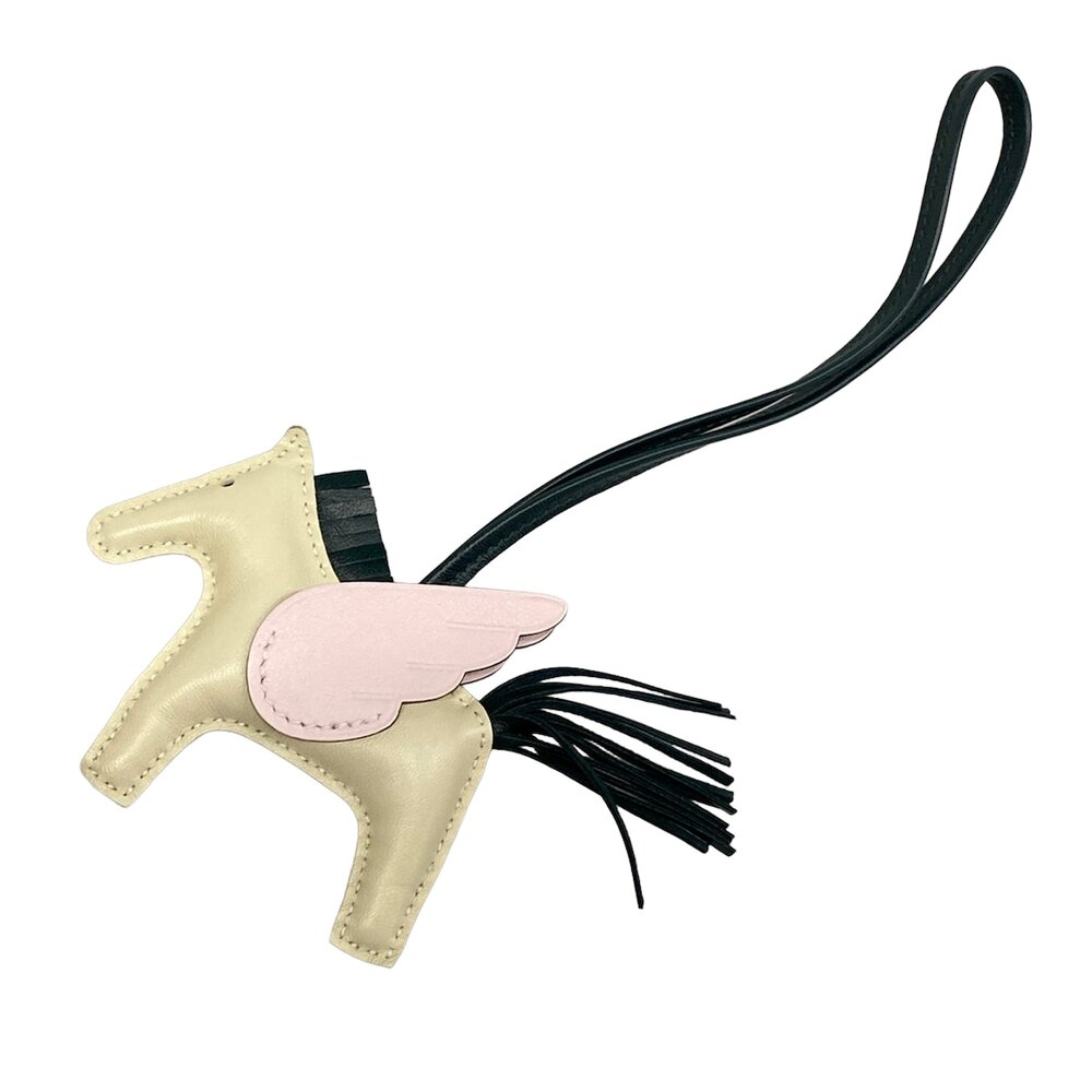 Hermès Rodeo Charm Pegasus PM Bag Charm Craie Vert Cypres Mauve Pale